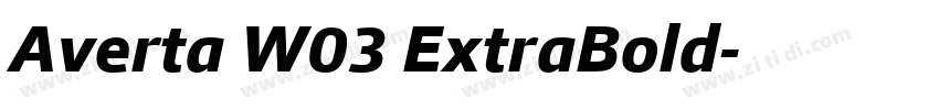 Averta W03 ExtraBold字体转换 Averta W03 ExtraBold字体转换